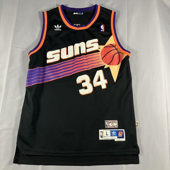 Phoenix Suns Jersey Mens Large NBA Basketball Barkley 34 Adidas 90s - Picture 1 of 16